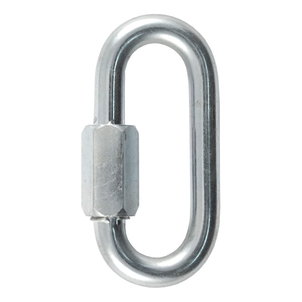 CURT 82933 Threaded Quick Link Trailer Safety Chain Hook Carabiner Clip, 3/8-Inch Diameter, 2,200 lbs.