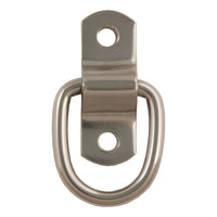 CURT 83732 1-Inch x 1-1/4-Inch Surface-Mounted Stainless Steel Trailer D-Ring Tie Down Anchor, 1,200 lbs. Capacity