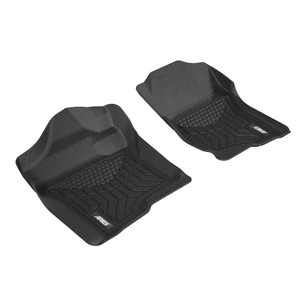 ARIES CH04711809 StyleGuard XD Black Custom Floor Liners, Select Chevrolet Silverado, GMC Sierra Extended, Crew Cab, 1st Row Only