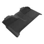 ARIES CH04721809 StyleGuard XD Black Custom Floor Liners, Select Chevrolet Silverado, GMC Sierra Crew Cab, 2nd Row Only