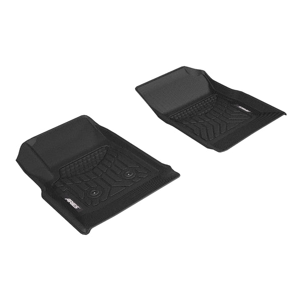 ARIES CH06711809 StyleGuard XD Black Custom Floor Liners, Select Chevrolet Colorado, GMC Canyon Crew Cab, 1st Row Only
