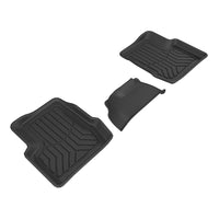 ARIES FA00521809 StyleGuard XD Black Custom Floor Liners, Select Fiat 500X, 2nd Row Only