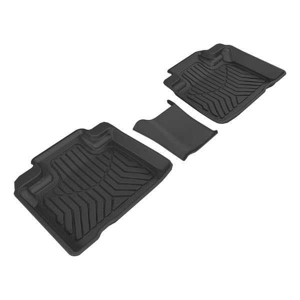 ARIES FR09321809 StyleGuard XD Black Custom Floor Liners, Select Ford Edge, 2nd Row Only