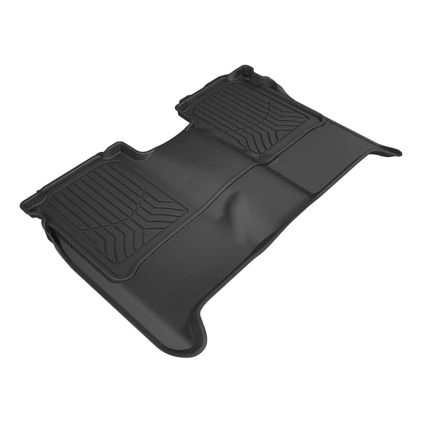 ARIES NS06321809 StyleGuard XD Black Custom Floor Liners, Select Nissan Titan Crew Cab without Rear Compartment, 2nd Row Only