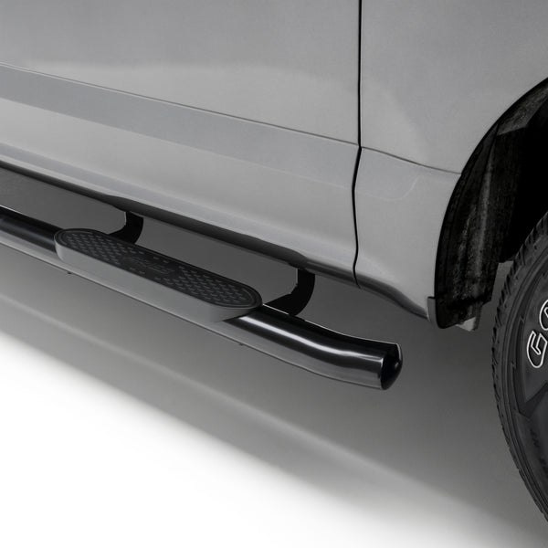 ARIES S222009 4-Inch Oval Black Steel Nerf Bars, Select Toyota Tacoma