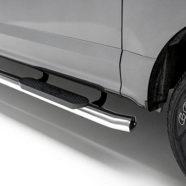 ARIES S224009-2 4-Inch Oval Polished Stainless Steel Nerf Bars, Select Chevrolet Silverado, GMC Sierra 1500, 2500 HD, 3500 HD