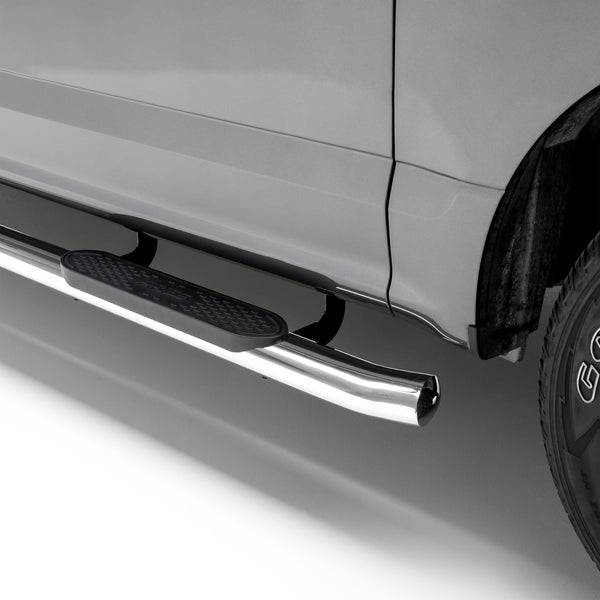 ARIES S224054-2 4-Inch Oval Polished Stainless Steel Nerf Bars, Select Chevrolet Silverado, GMC Sierra 1500 Extended Cab