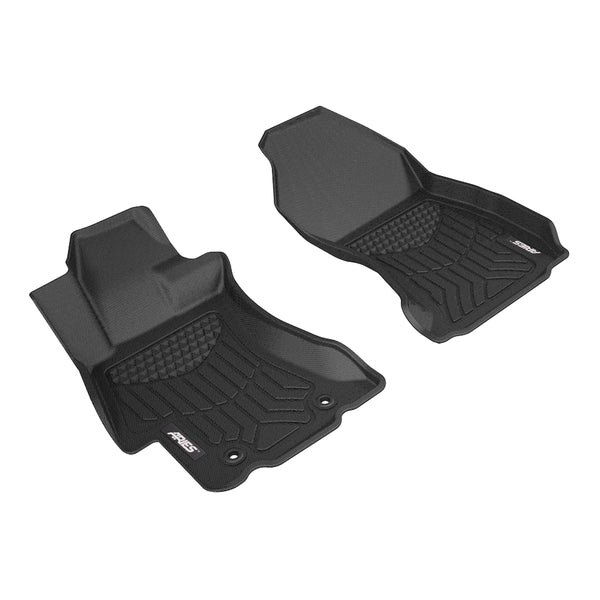 ARIES SB00811809 StyleGuard XD Black Custom Floor Liners, Select Subaru WRX, STI, XV Crosstrek, 1st Row Only