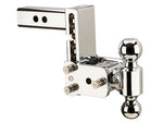 TS10037C,B&W Trailer Hitches,Trailer Hitch Ball Mount 5" Drop, 5-1/2" Rise, 2" Shank, 2" and 2-5/16" Balls - Polished Chrome Finish