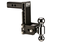 TS10040B ,B&W Tow & Stow Dual Ball Adjustable Ball Mount, 7" Drop, 7-1/2" Rise, 2" Shank, 2" and 2-5/16" Balls - Black Powder Coat Finish