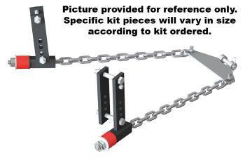 3372 Andersen WD Trailer Kit Tension plate, chains, nuts, springs and brackets (specify bracket size) w/mounting hardware